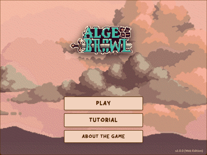 Algebrawl's title screen